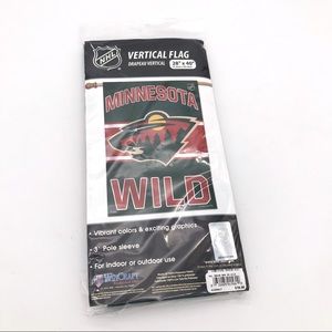 NWT! Minnesota Wild NHL Vertical Flag 28x40